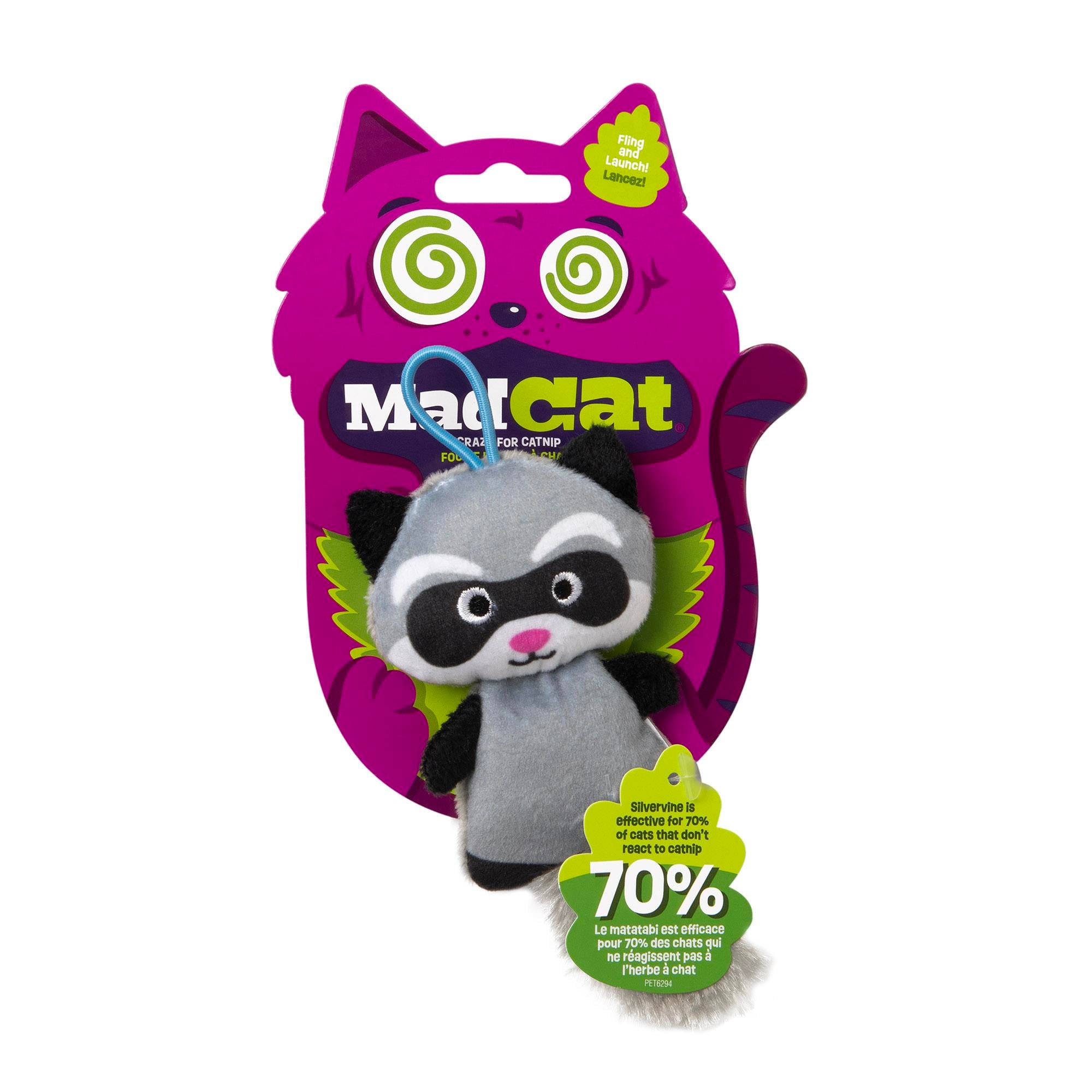 Mad Cat Slingshot Raccoon Matatabili Kedi Oyuncağı
