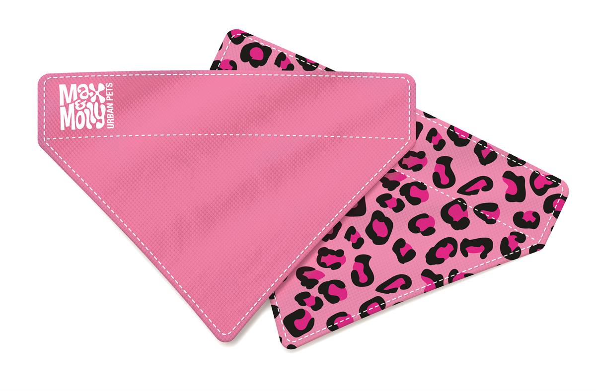 Max & Molly Leopard Pink Bandana - Bandanalar