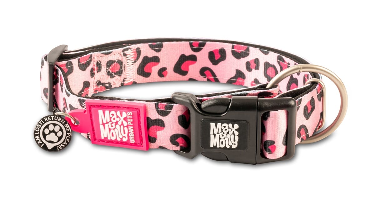 Max & Molly Leopard Pink Smart ID Köpek Boyun Tasması
