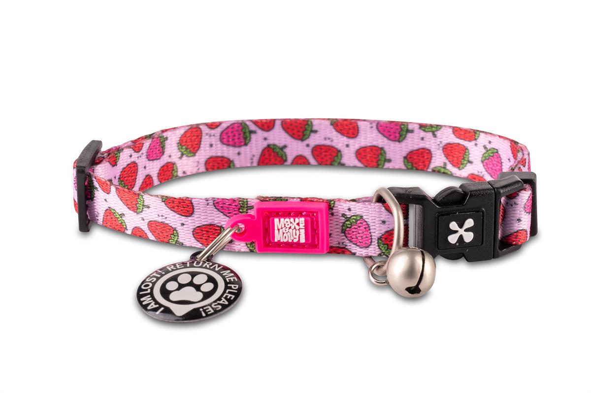 Max & Molly Strawberry Dream Smart ID Kedi Boyun Tasması