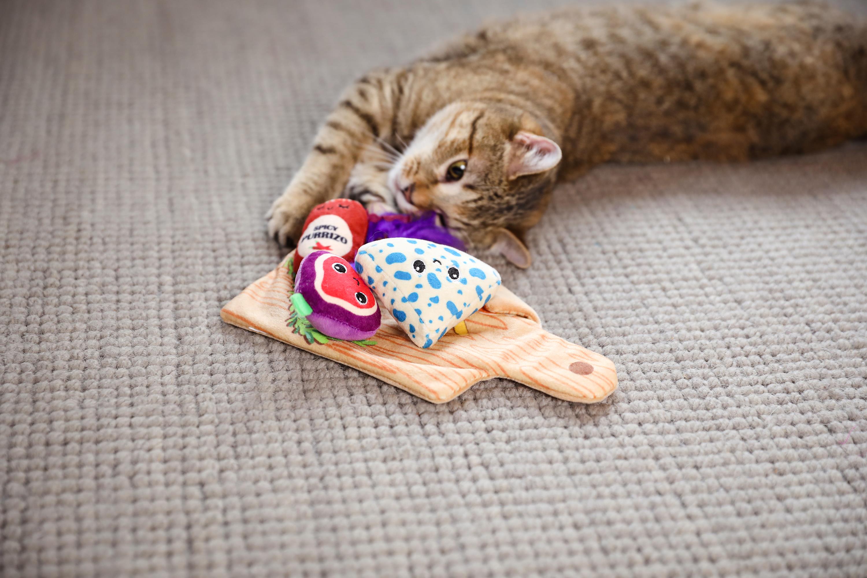 Quirky Kitty Charcuterie Board Kedi Oyun Matı