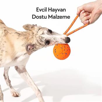 Cheerble Akıllı İnteraktif Köpek Oyuncağı İpli, Turuncu 7 x 7 x 7cm