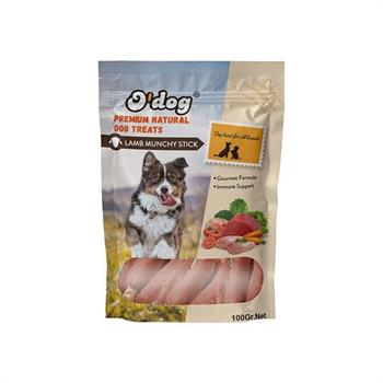 O Dog Kuzu Sargılı Çubuk Köpek Ödülü 100 Gr