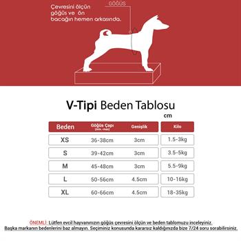 Tailpetz V-Tipi Köpek Göğüs Tasması
