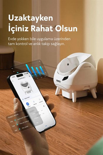 Catlink Üstü Açık Otomatik Kedi Tuvaleti Scooper Open-X (Gri)