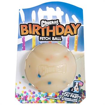 Chuckit! Birthday Fetch Ball Doğum Günü Temalı Köpek Oyun Topu (Orta Boy)
