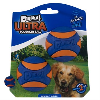 Chuckit! Ultra Squeaker Sesli Köpek Oyun Topu 2li Paket (Orta Boy)