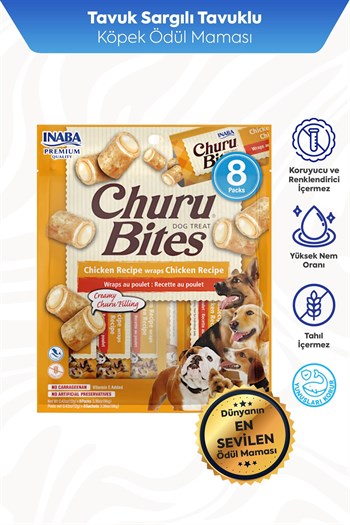 Churu Bites Köpekler için Tavuklu Ödül Maması