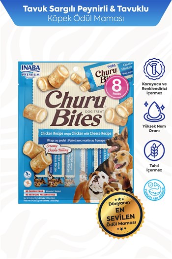 Churu Bites Köpekler için Tavuklu Peynirli Ödül Maması