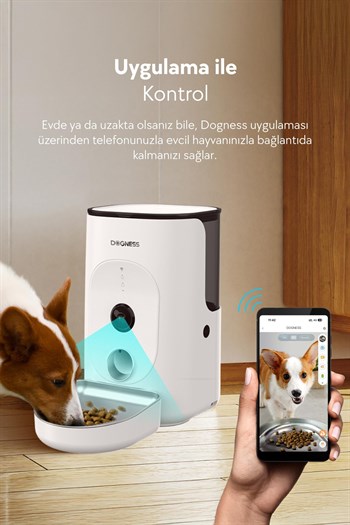 Dogness Rover Otomatik Çelik Mama Kabı 4L