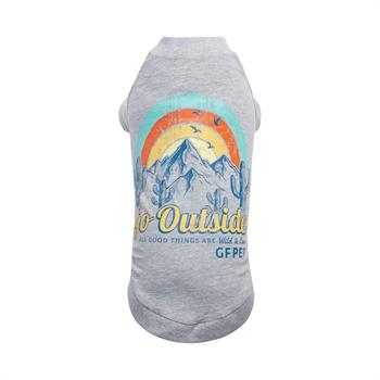 GF Pet Graphic Tee Köpek Tshirt - Gri - Köpek Kıyafetleri