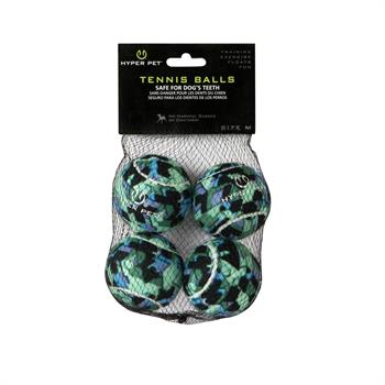Hyper Pet Tenis Köpek Oyun Topu Blue Camo 4lü Paket (Orta Boy)