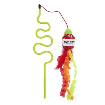 Mad Cat Nom Nom Kedi Otlu ve Matatabili Oyuncaklı Kedi Oltası 