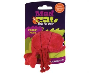 Mad Cat Pouncin Prawn Kedi Otlu ve Matatabili Kedi Oyuncağı  - Kumaş ve Peluş Oyuncaklar