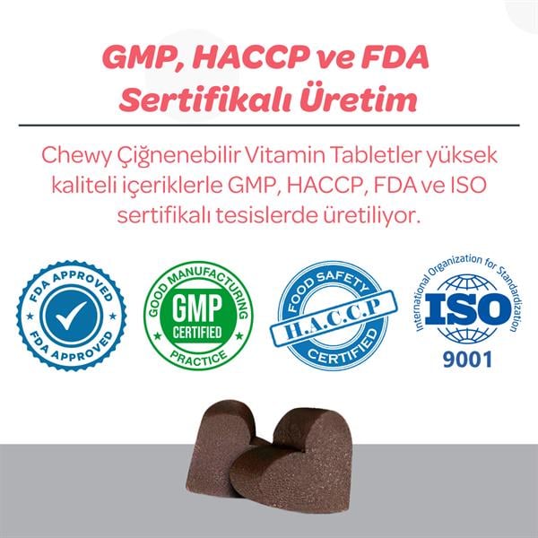  Vet's Plus Senior Yaşlı Kedi ve Köpekler İçin İnülin ve Glukozaminli Çiğnenebilir Tablet (60'lı) - Kedi Vitaminleri