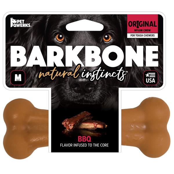 BarkBone Original Barbekü Aromalı Köpek Çiğneme Kemiği (Orta Boy) - Köpek Ödülleri