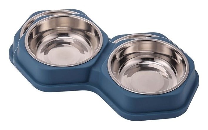 Aquax  2’li  Sekizgen Plastik  Mama  ve  Su Kabı - Kedi Mama ve Su Kapları