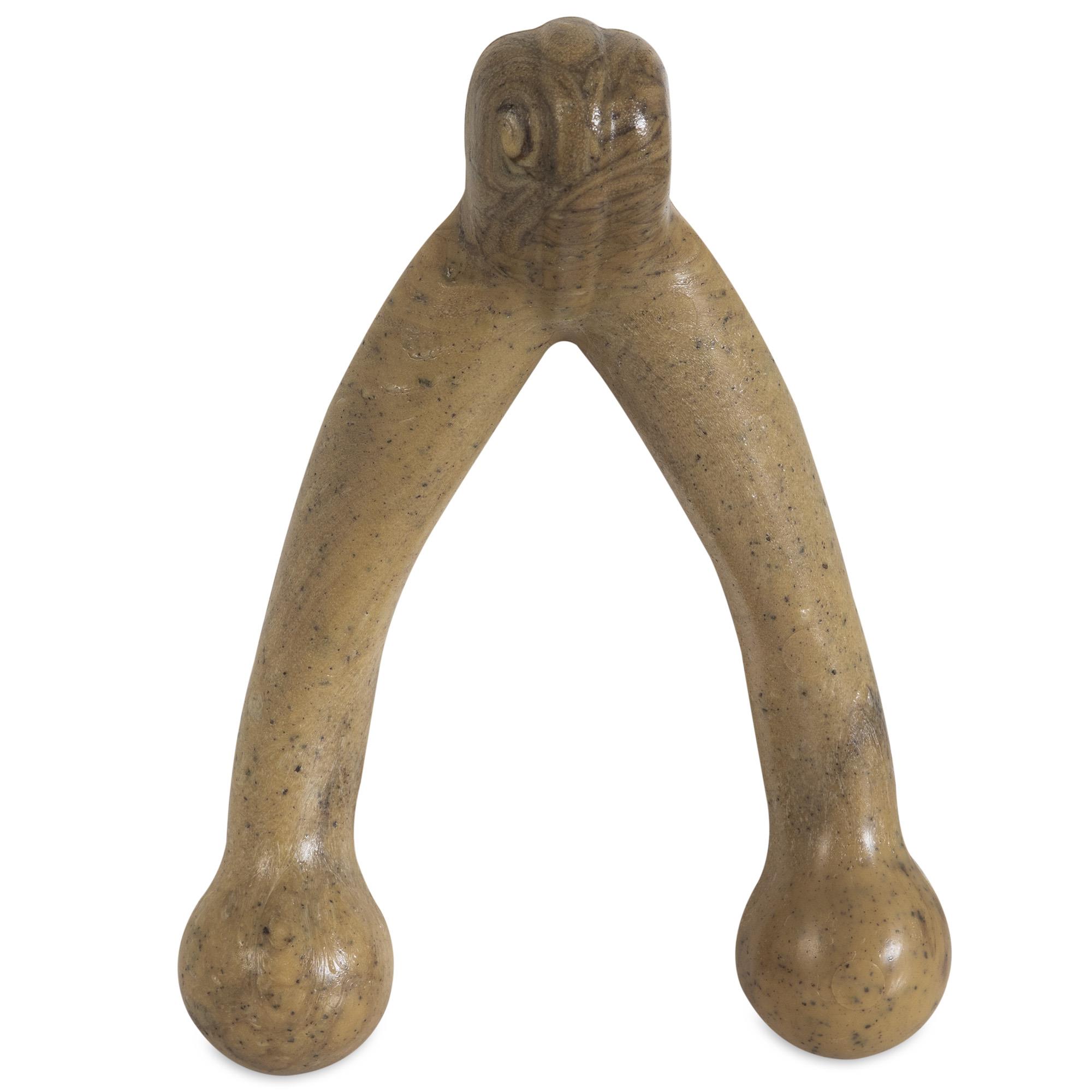 BarkBone Wishbone Lades Kemiği Şeklinde Fıstık Ezmesi Aromalı Köpek Çiğneme Kemiği (Büyük Boy) - Köpek Ödülleri