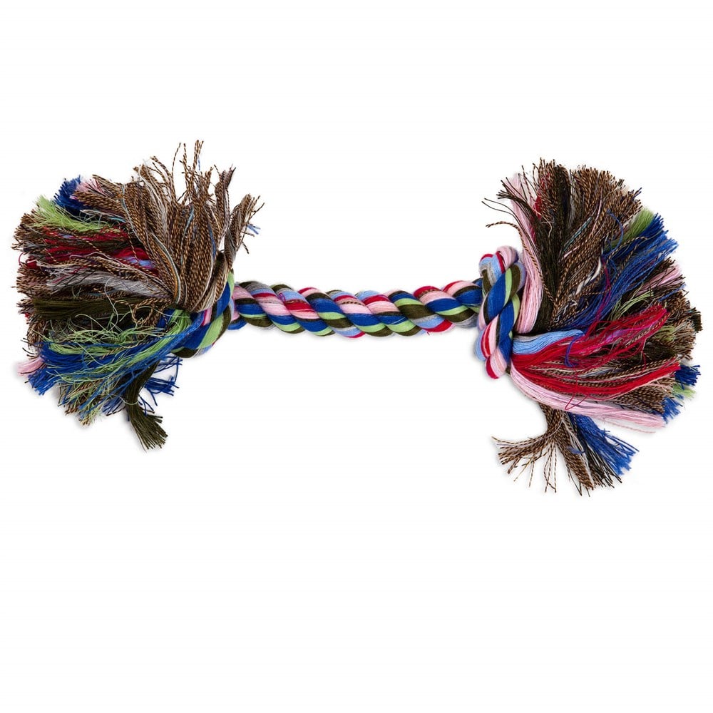 Booda İki Düğümlü Köpek Çekiştirme Halatı (Büyük) - Köpek Oyuncakları