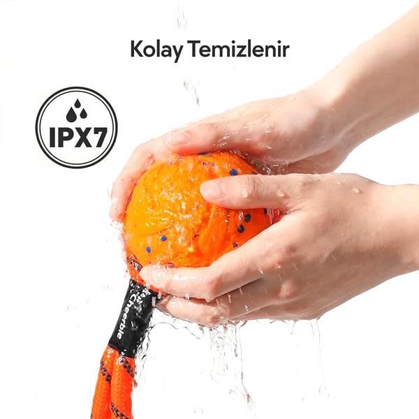 Cheerble Akıllı İnteraktif Köpek Oyuncağı İpli, Turuncu 7 x 7 x 7cm