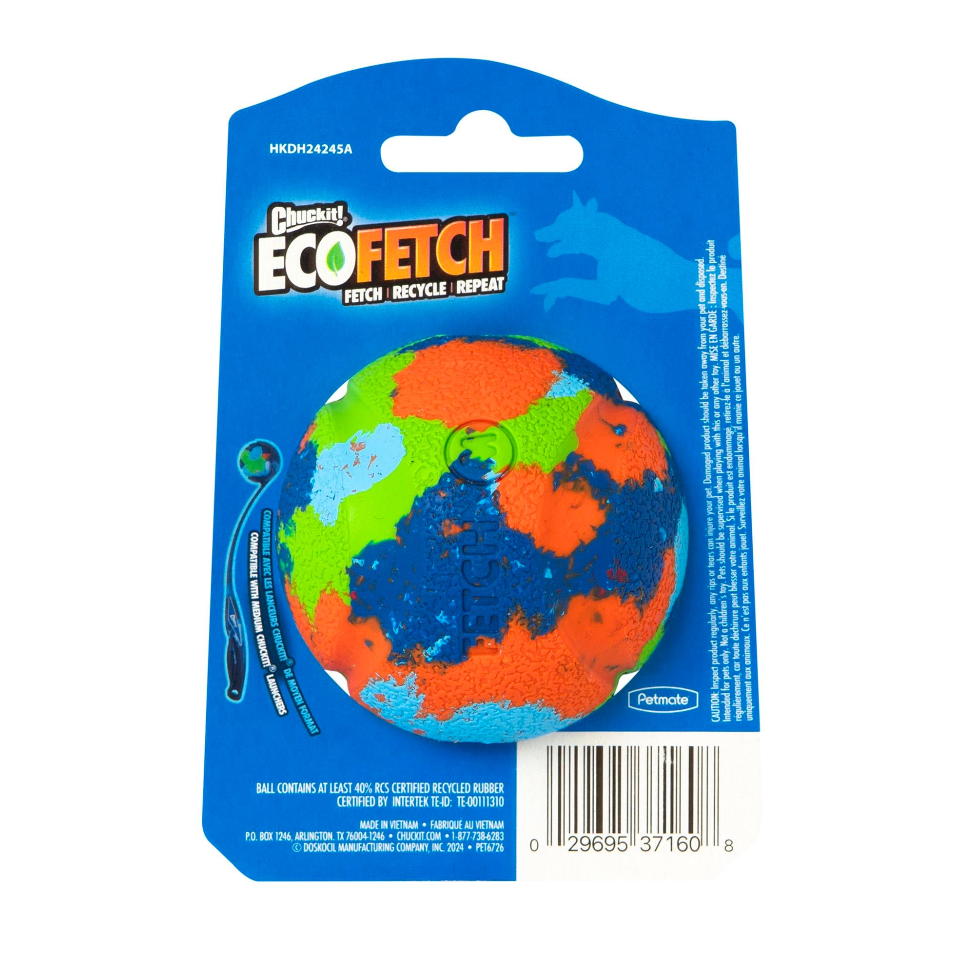 Chuckit! Eco Fetch Ball Doğa Dostu Köpek Oyun Topu (Orta Boy) - Oyun Topları ve Frizbiler