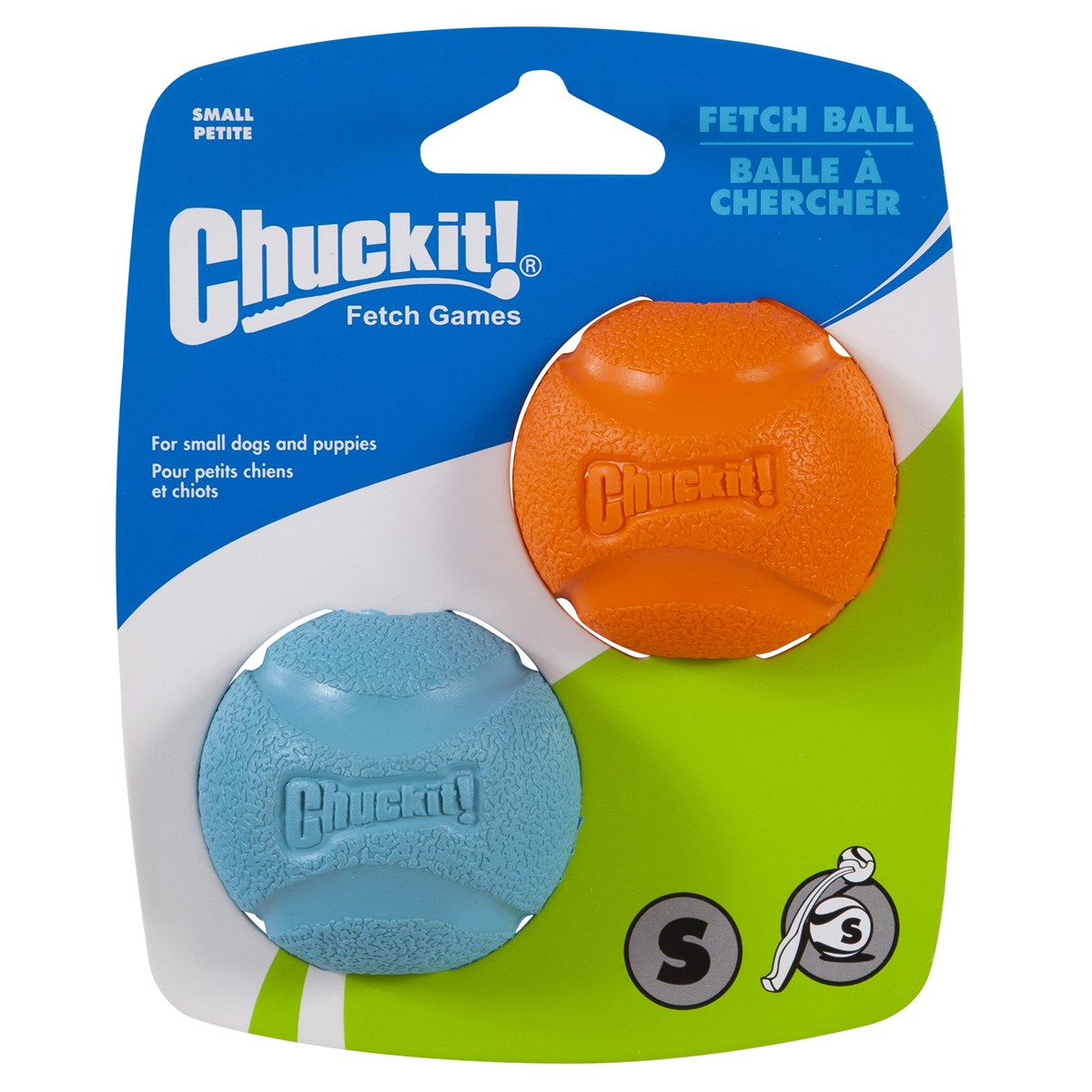 Chuckit! Fetch Ball 2'li Köpek Oyun Topu (Küçük Boy) - Oyun Topları ve Frizbiler