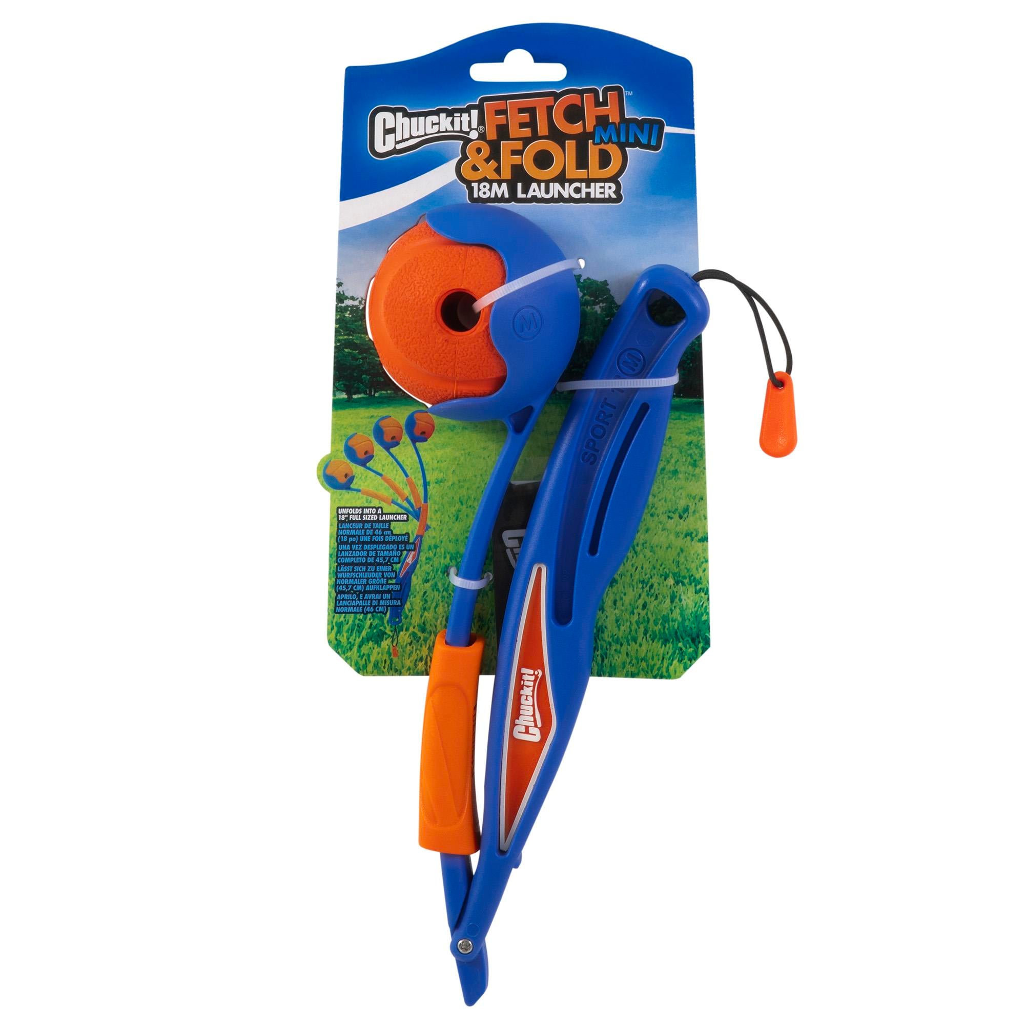 Chuckit! Fetch & Fold Mini Katlanabilir Top Fırlatıcı (Küçük Boy Fetch Ball Hediyeli) - Oyun Topları ve Frizbiler