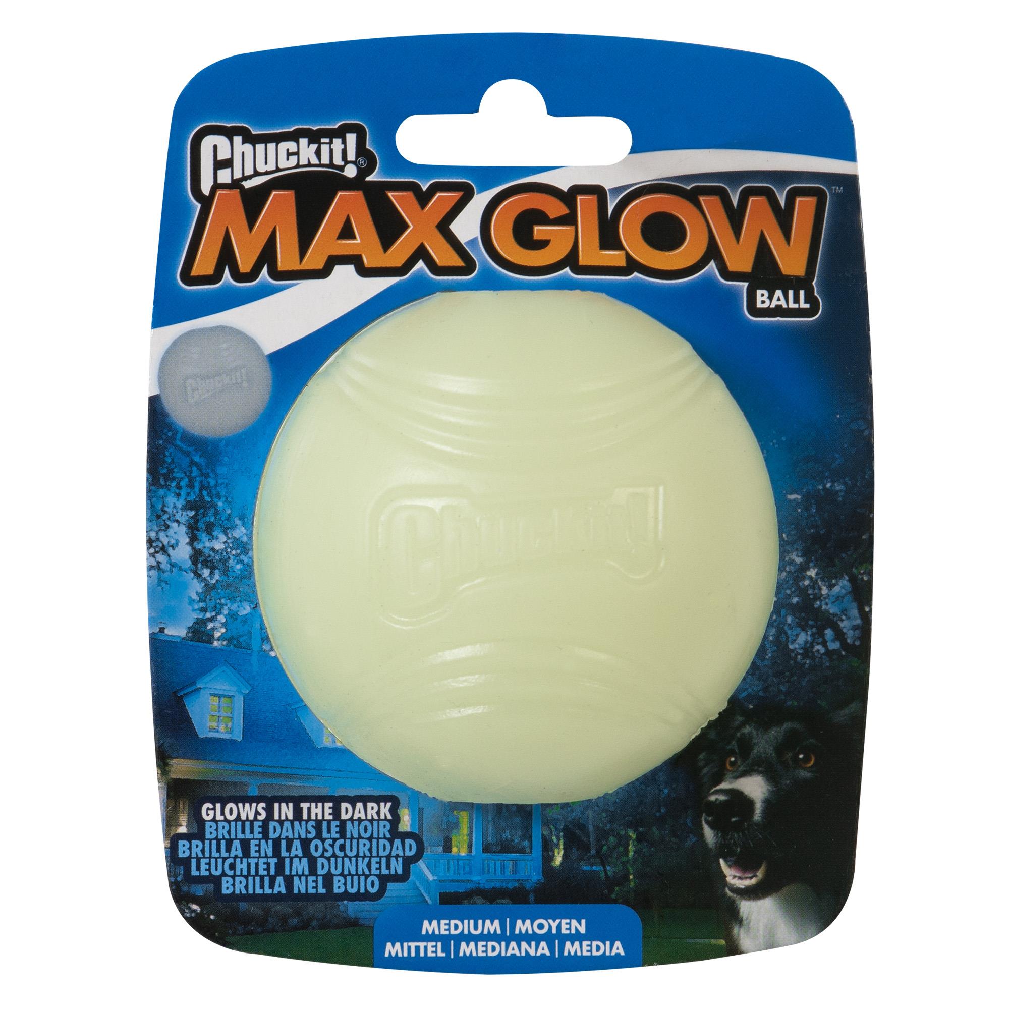 Chuckit! Max Glow Gece Parlayan Köpek Oyun Topu (Orta Boy) - Oyun Topları ve Frizbiler