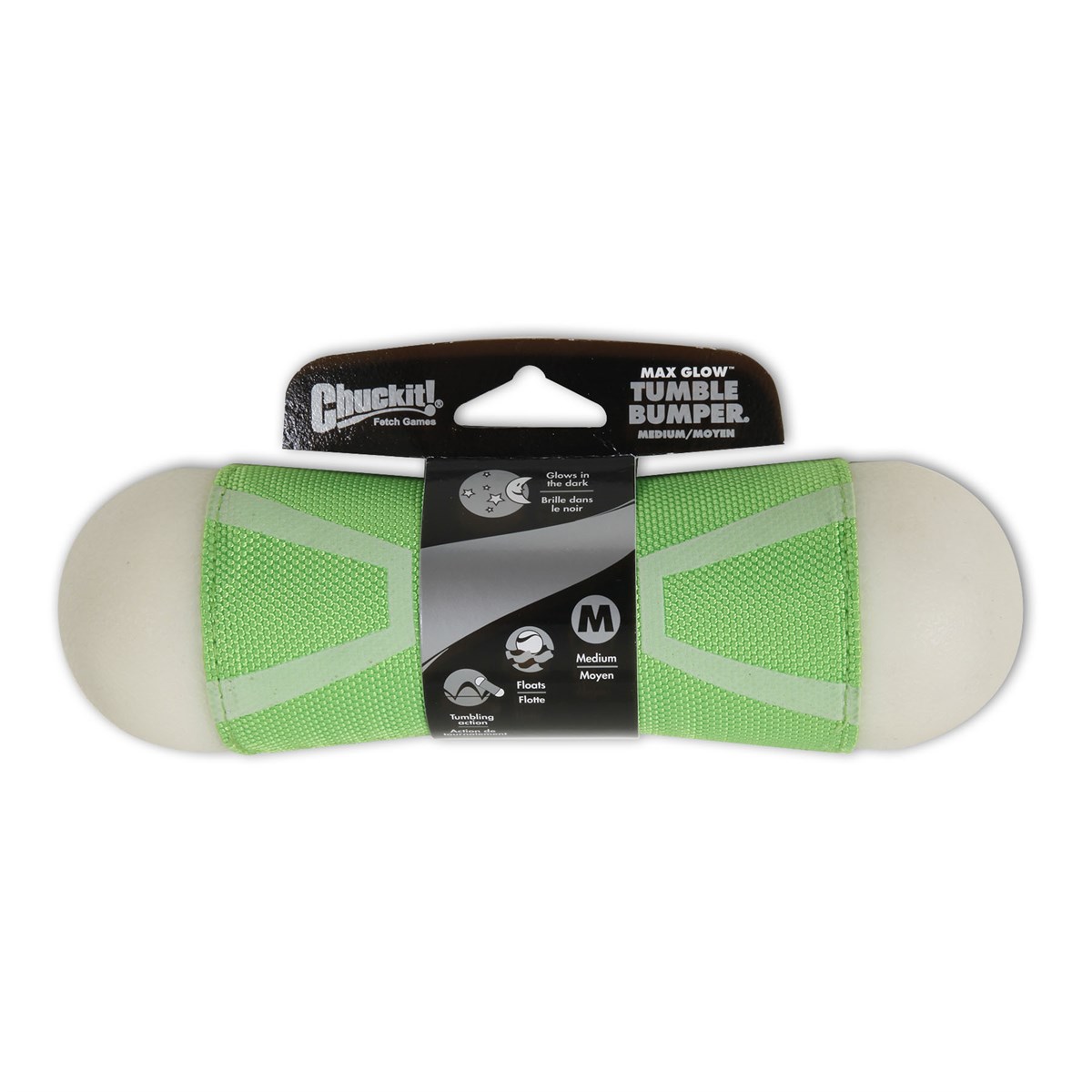 Chuckit! Tumble Bumper Max Glow Gece Parlayan Köpek Oyuncağı (Orta Boy) - Oyun Topları ve Frizbiler