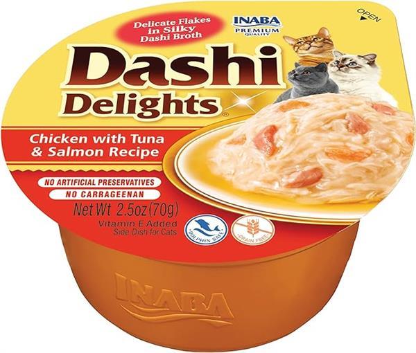 Ciao Dashi Delights Tavuk & Ton ve Somon Balıklı Kedi Çorbası 70 Gr