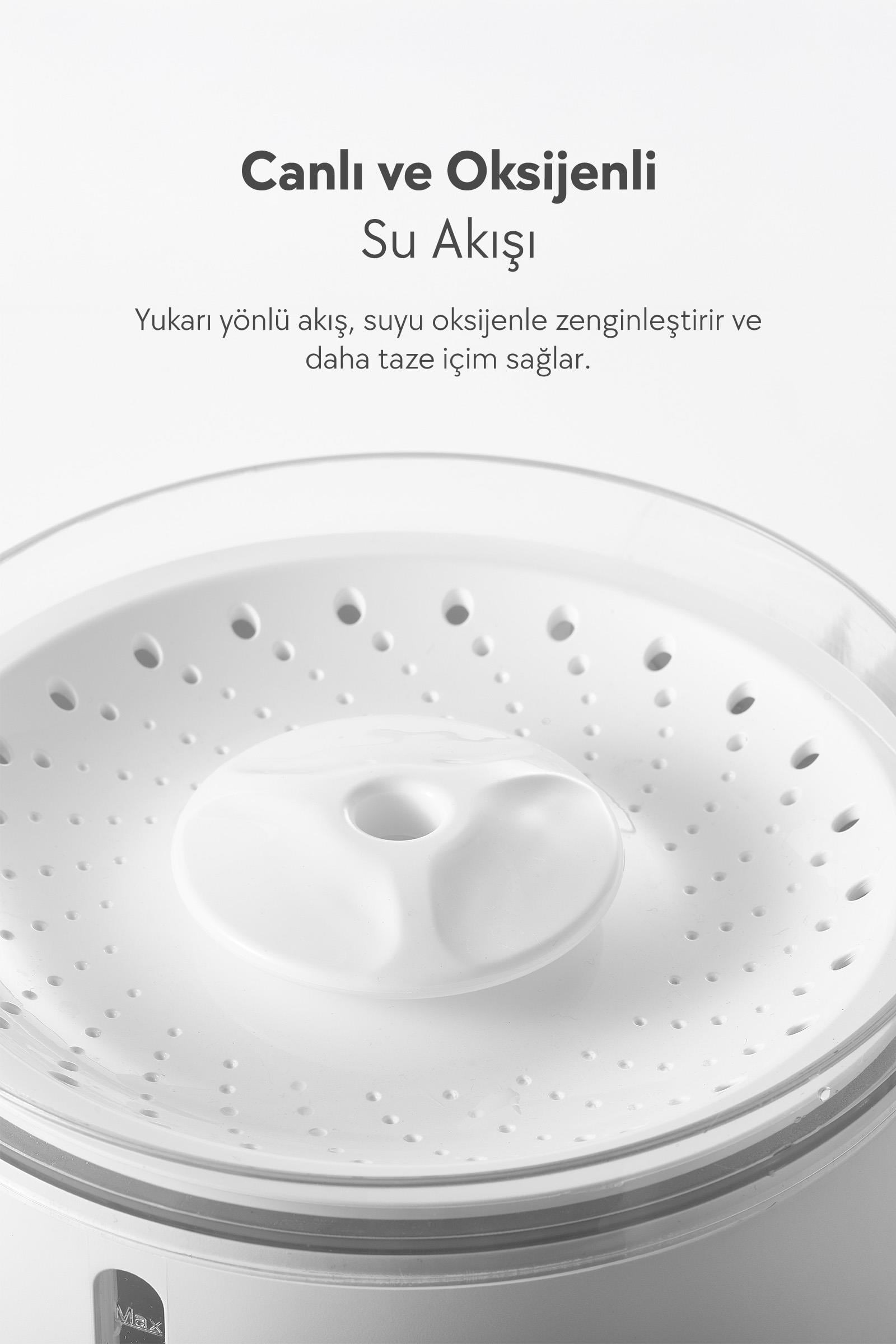 Dogness Akıllı Otomatik Su Pınarı 2.2L - Kedi Mama ve Su Kapları