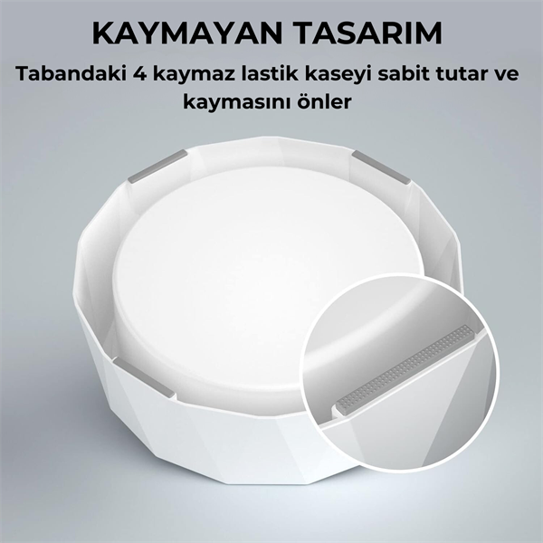 ELS Pet Sıçrama Önleyici Kedi&Köpek Diamond Su Kabı, 1L