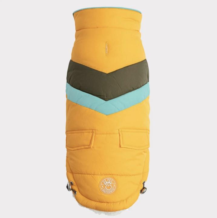 GF PET Alpine Puffer Köpek Montu - Sarı - Köpek Kıyafetleri