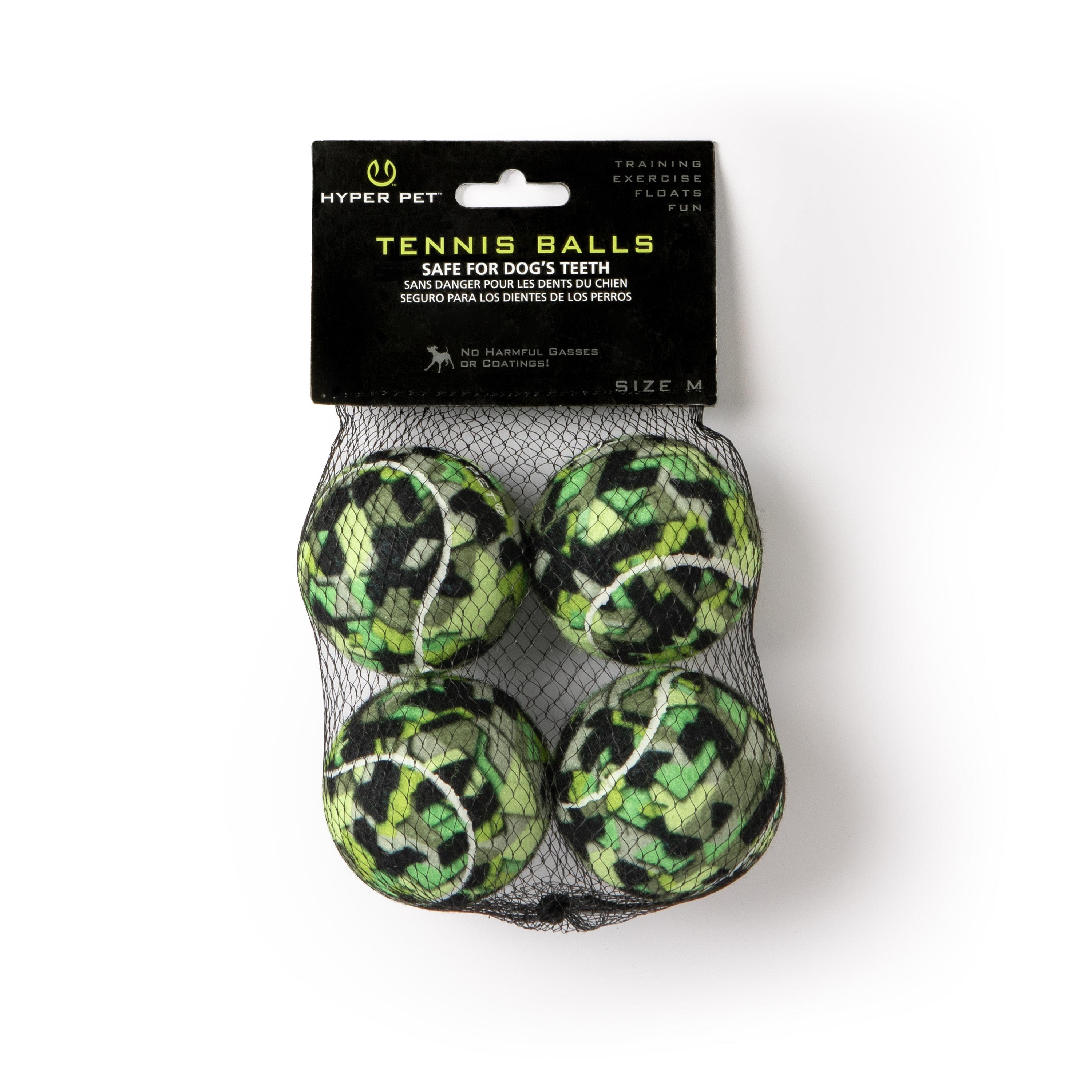 Hyper Pet 4'lü Green Camo Tenis Topu (Orta Boy) - Oyun Topları ve Frizbiler