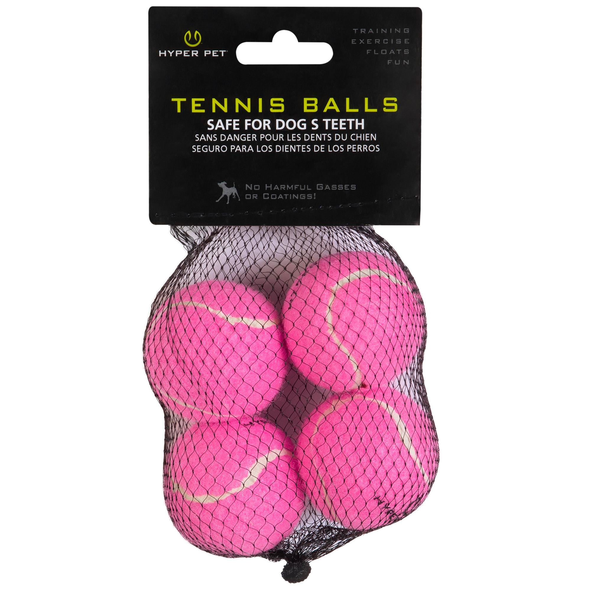 Hyper Pet 4'lü Pembe Tenis Topu (Küçük Boy) - Oyun Topları ve Frizbiler