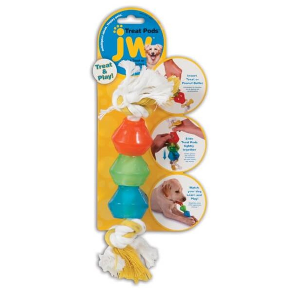 JW Treat Pods Ödüllü Köpek Halatı (Küçük Irk)