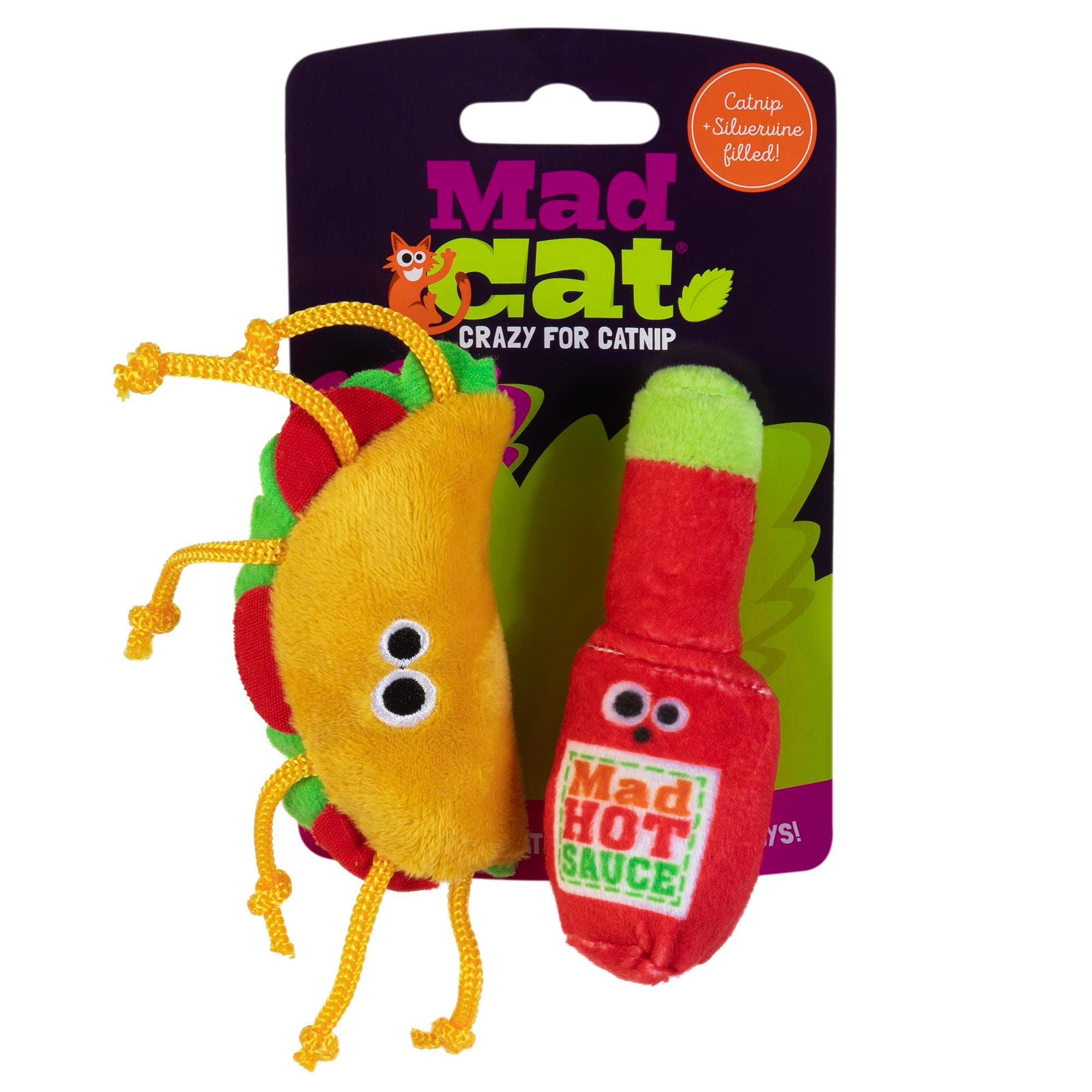 Mad Car Taco Tuesday Kedi Otlu ve Matatabili 2'li Kedi Oyuncağı - Kumaş ve Peluş Oyuncaklar
