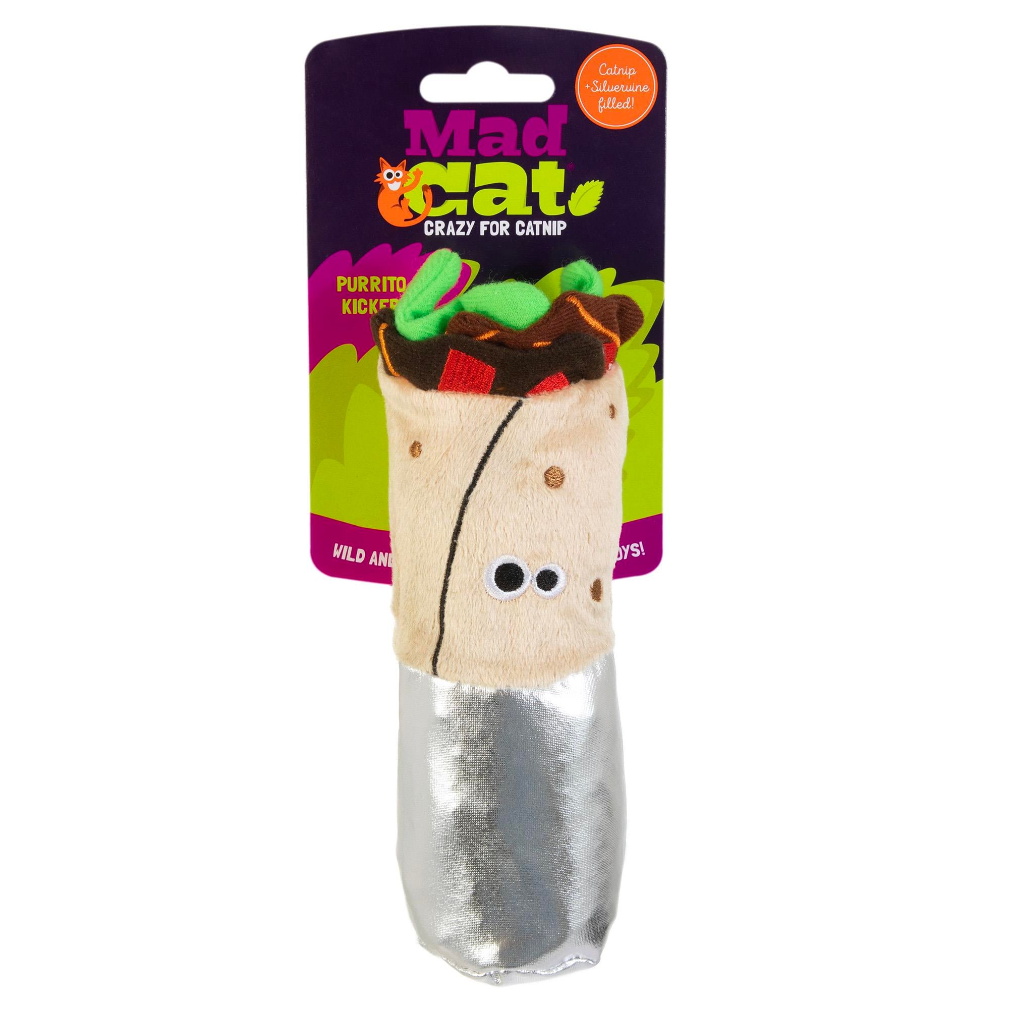 Mad Cat Big Purrito Kicker Kedi Otlu ve Matatabili Kedi Oyuncağı - Kumaş ve Peluş Oyuncaklar