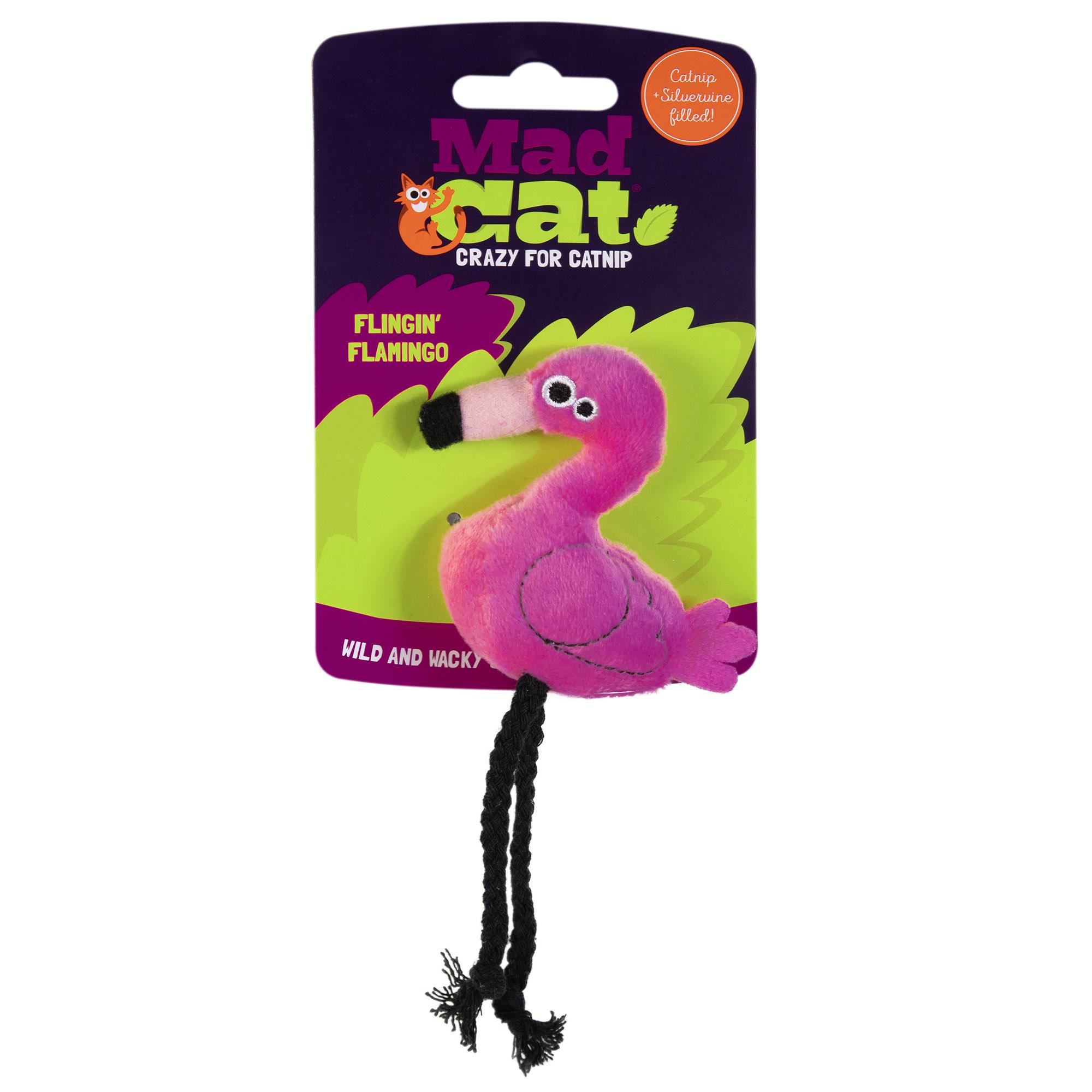 Mad Cat Flingin Flamingo Kedi Otlu ve Matatabili Kedi Oyuncağı - Kumaş ve Peluş Oyuncaklar