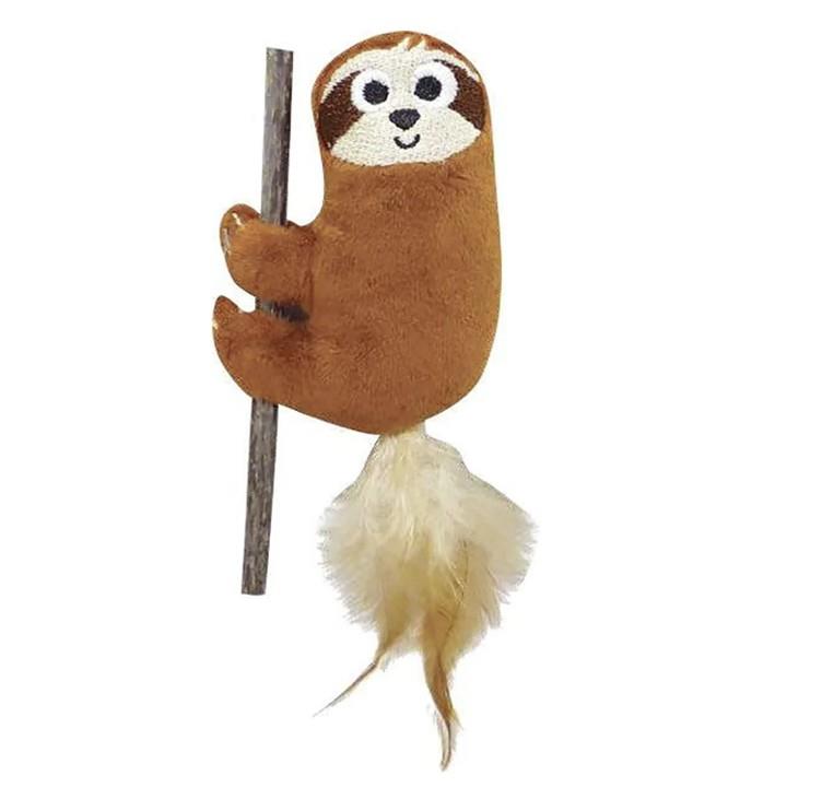 Mad Cat Sloth Kedi Otu ve Matatabi Çubuklu Kedi Oyuncağı - Kumaş ve Peluş Oyuncaklar