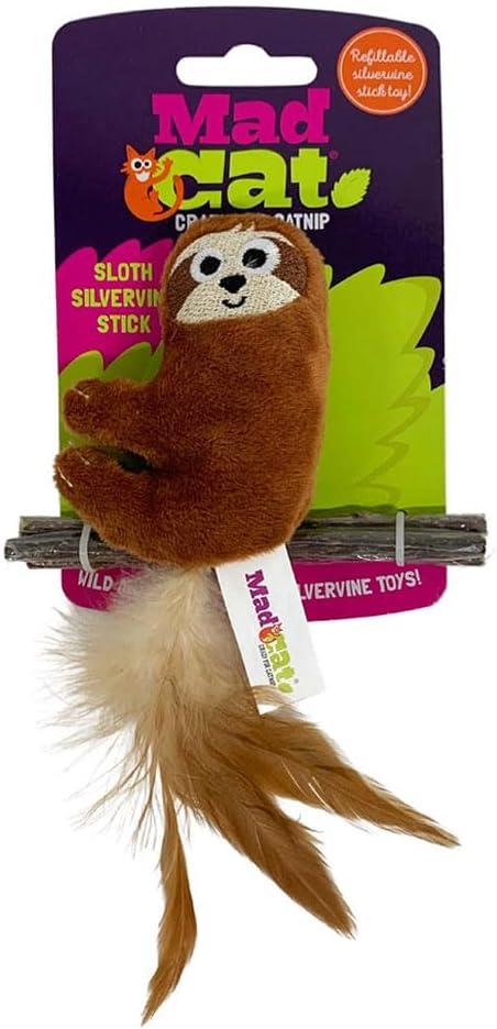Mad Cat Sloth Kedi Otu ve Matatabi Çubuklu Kedi Oyuncağı - Kumaş ve Peluş Oyuncaklar