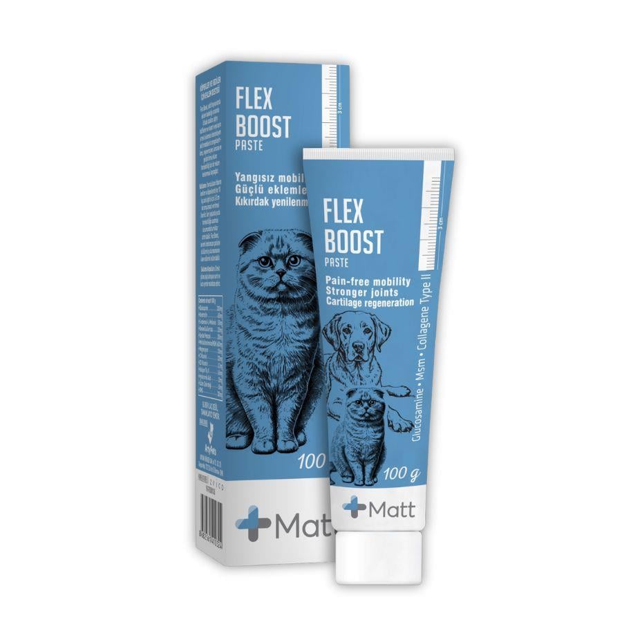 Matt Flex Boost Eklem Sağlığı Destekleyici Kedi ve Köpek Macunu 100gr - Kedi Macunları