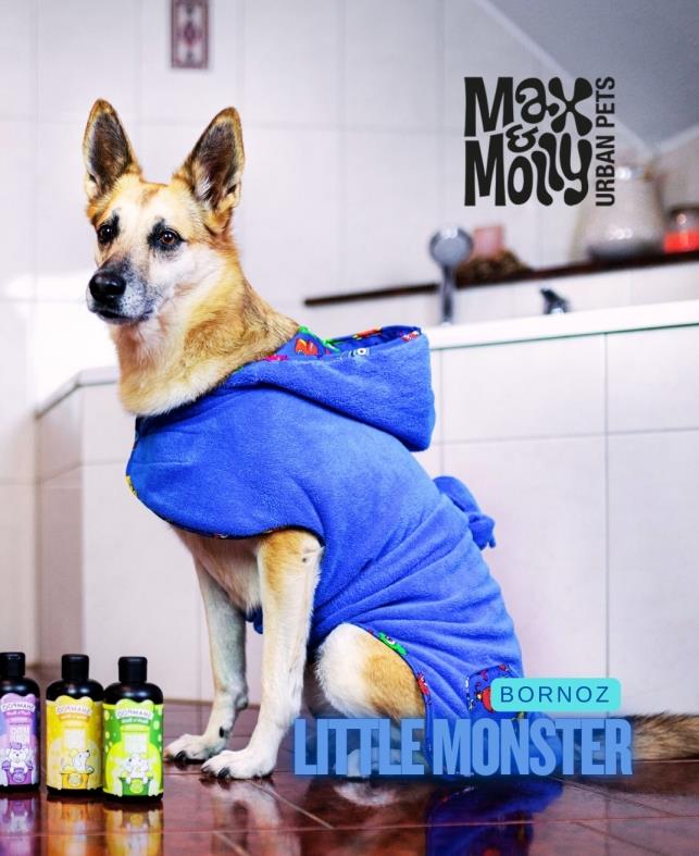 Max & Molly Little Monster Köpek Bornozu - Köpek Kıyafetleri