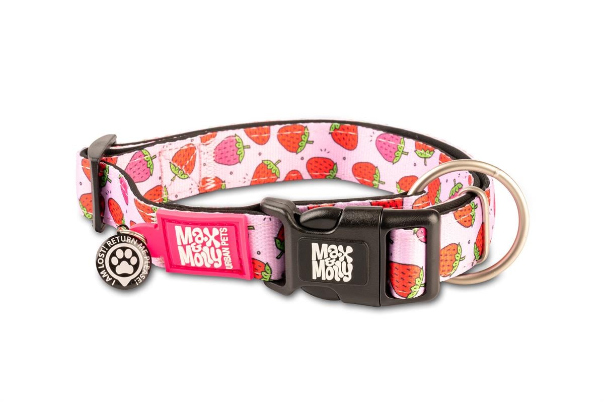 Max & Molly Smart ID Strawberry Dream Köpek Boyun Tasması - Boyun Tasmaları