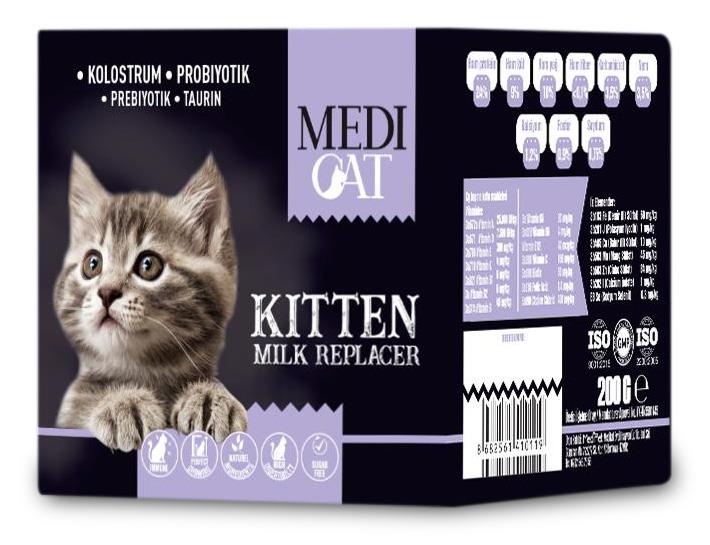 Medi Cat Yavru Kediler için Süt Tozu 200gr - Kedi Ödülleri ve Ek Besinleri