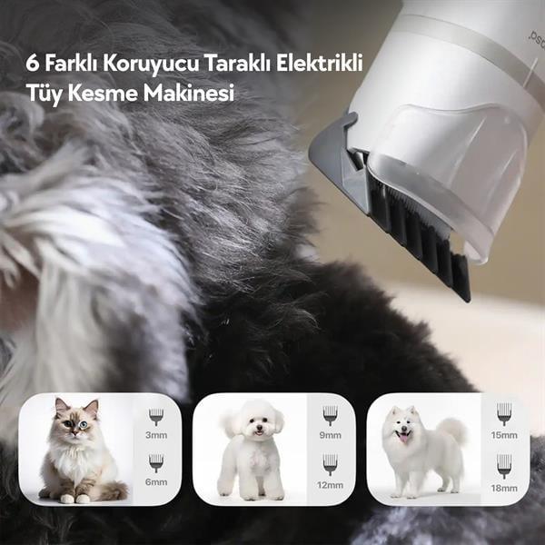 Neakasa 5 Başlıklı 3 Litre Kapasiteli  Kedi & Köpek Tıraş Makinesi S1 PRO