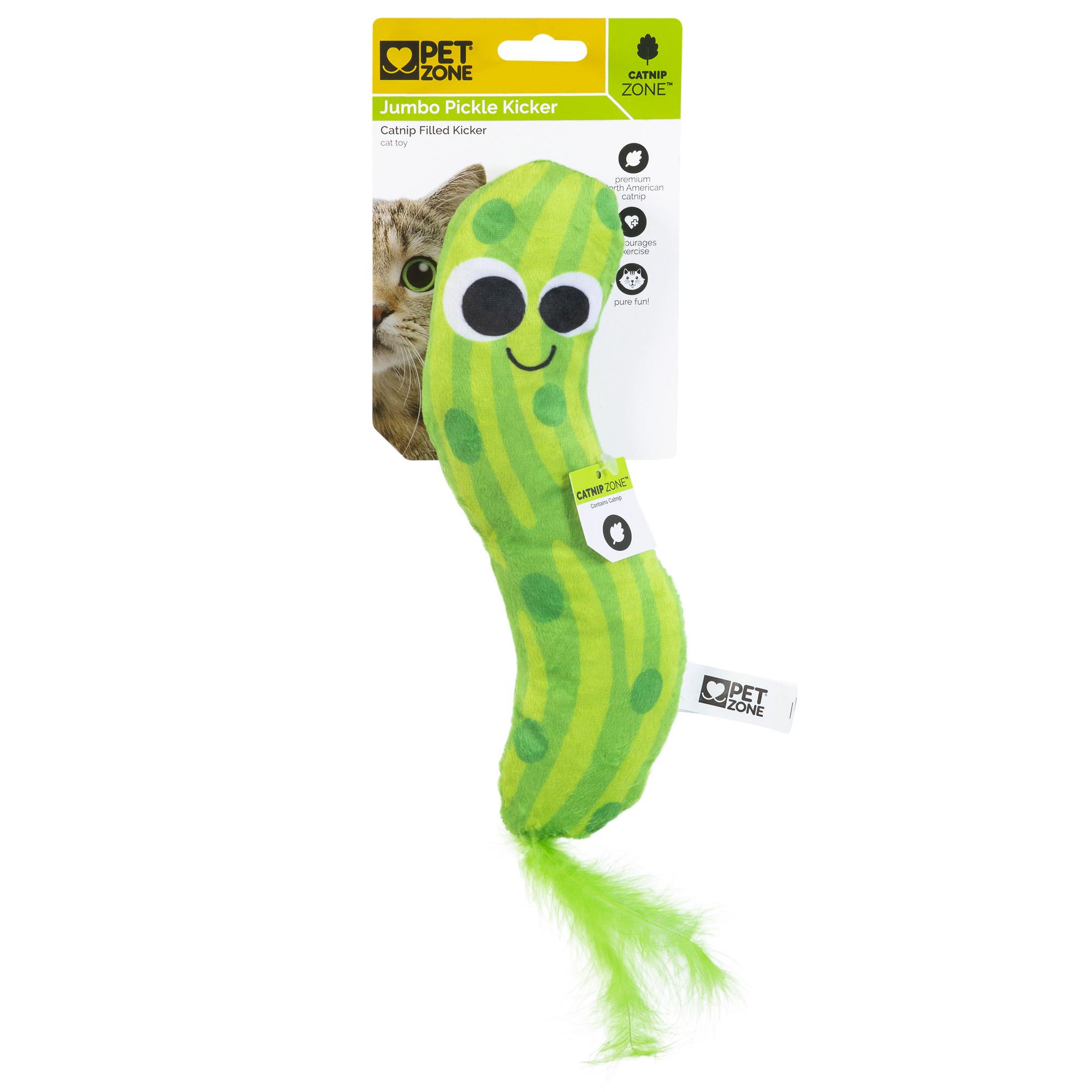 Pet Zone Jumbo Pickle Kicker Kedi Otlu Kedi Oyuncağı - Kumaş ve Peluş Oyuncaklar