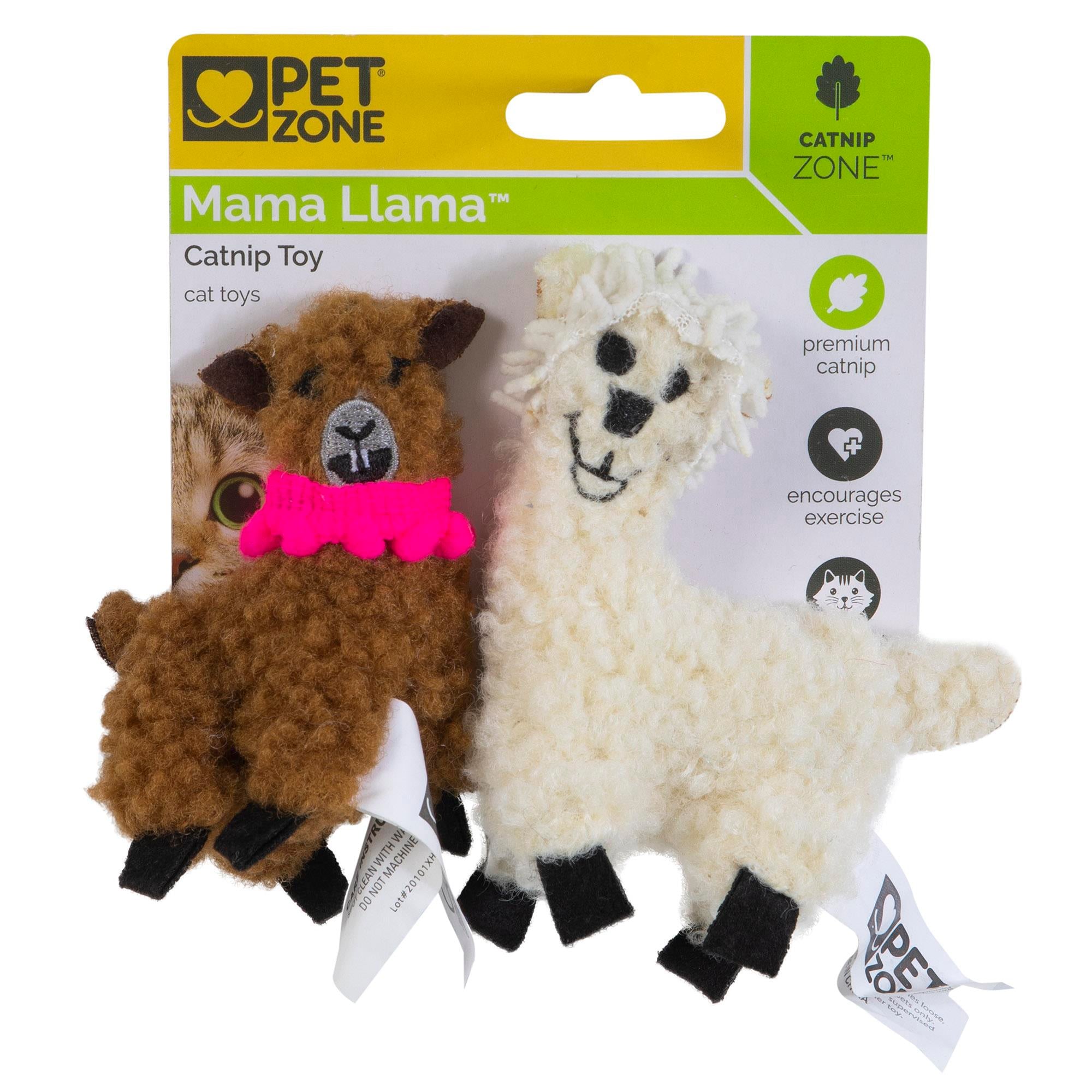 Pet Zone Mama Llama Kedi Otlu 2'li Kedi Oyuncağı - Kumaş ve Peluş Oyuncaklar