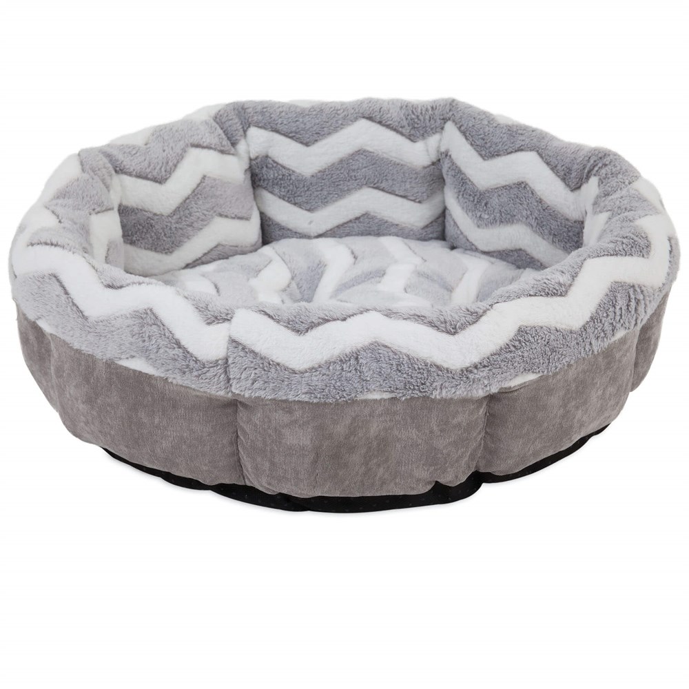 Snoozy Hip Zig Zag Yuvarlak Yatak (54 x 54cm)  - Köpek Yatakları