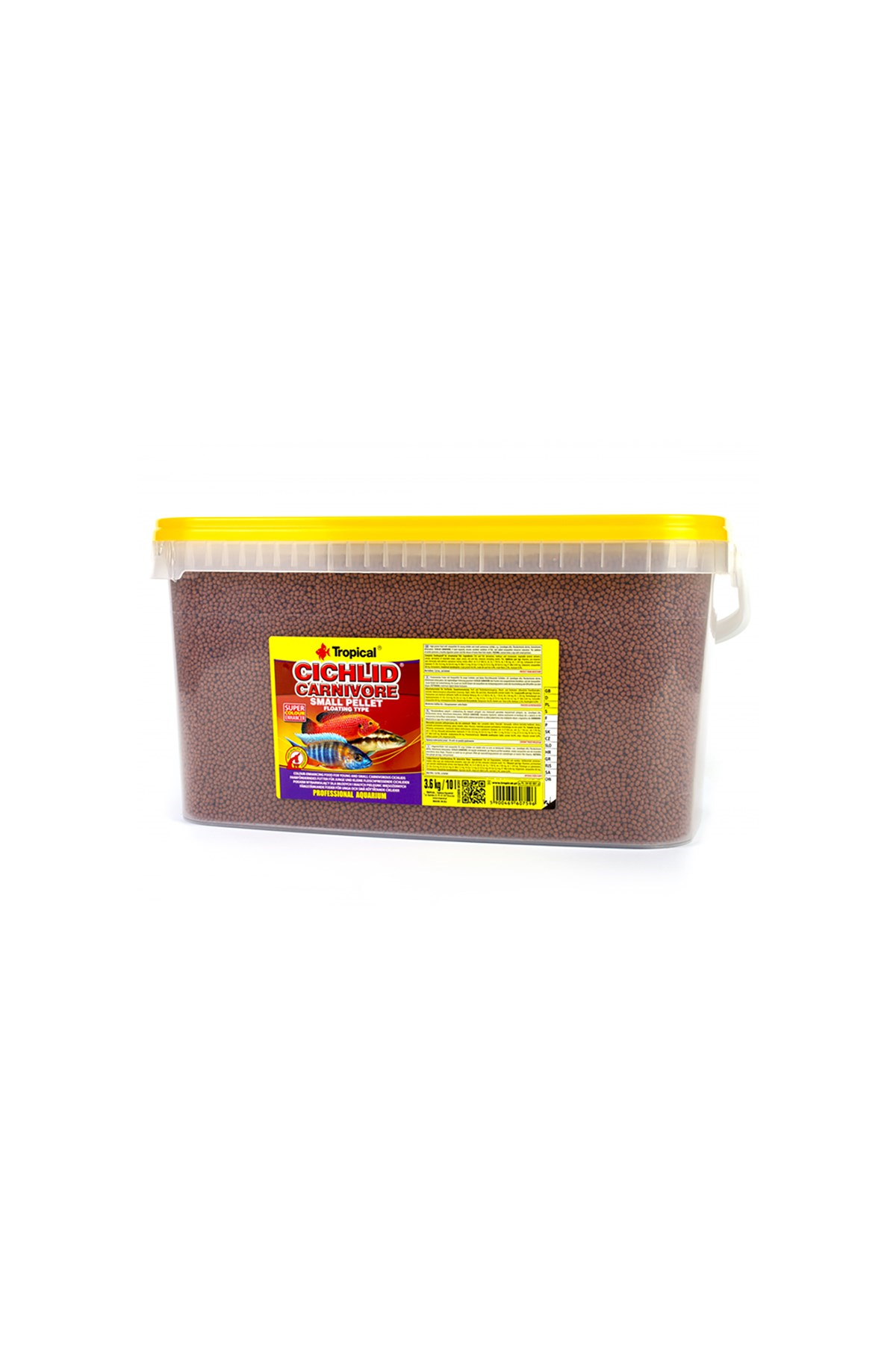 Tropical Cichlid Carnivore Small Pellet 10Lt/3,6Kg